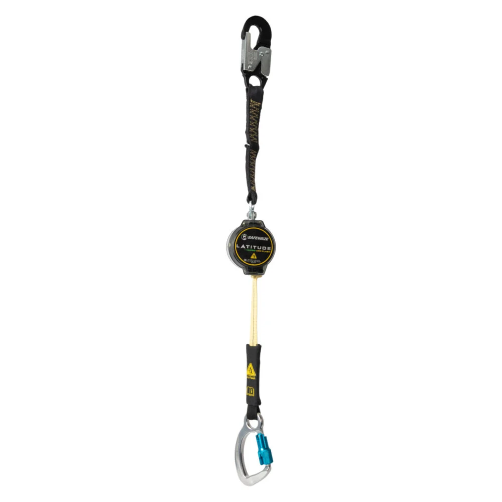 Latitude Pro Arc Flash 7′ Single Web SRL-P: 13″ Aramid Ext. w/Alu Snap Hook, Alu Captive Eye Carabiner