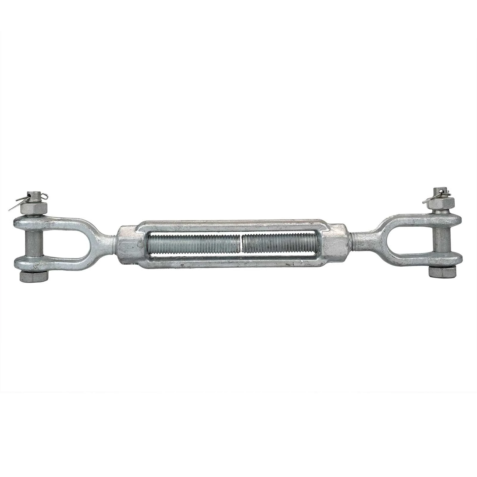 1-1/4" x 12" Jaw & Jaw Galvanized Turnbuckle