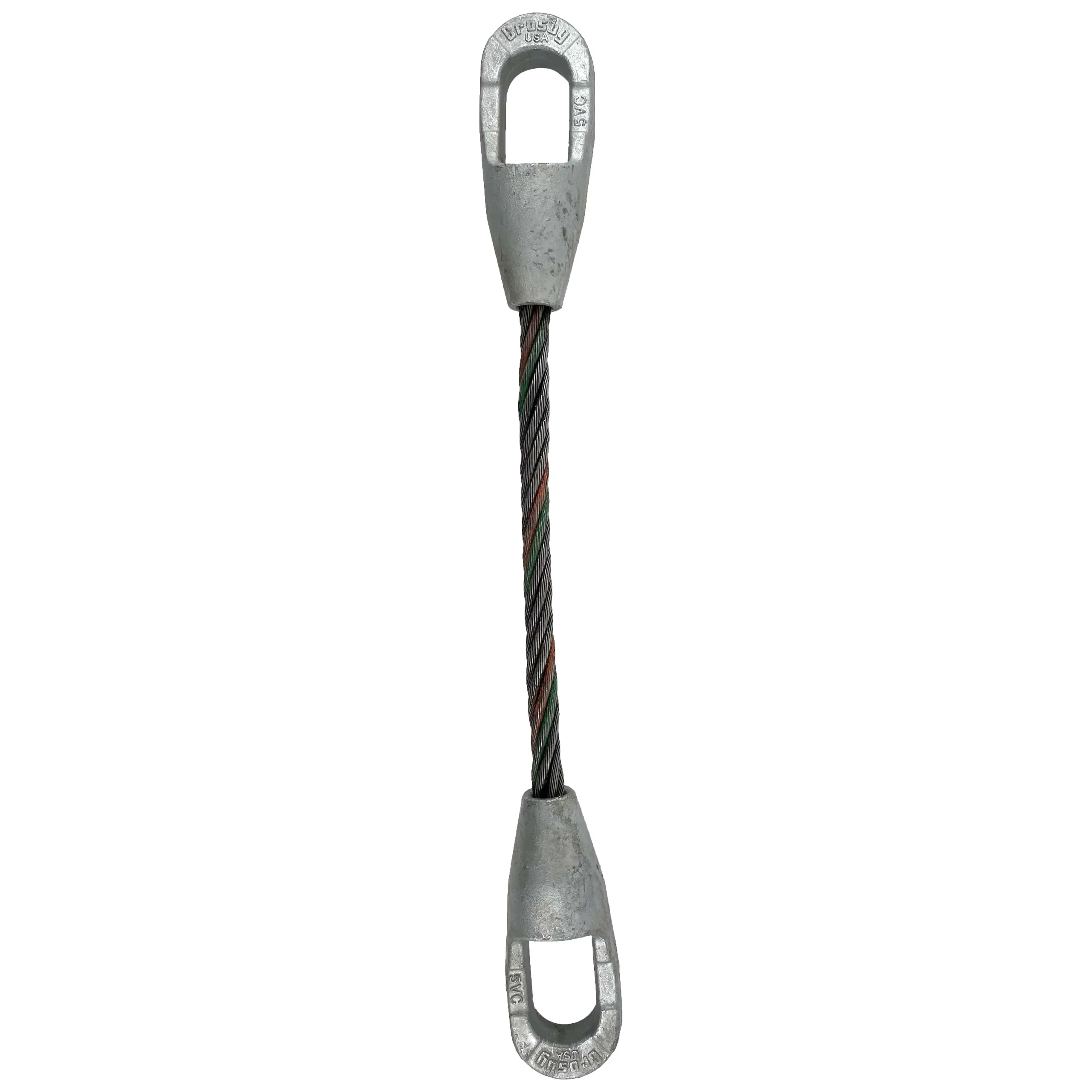 1-1/4" x 16' Closed and Closed Spelter Socket Wire Rope Sling
