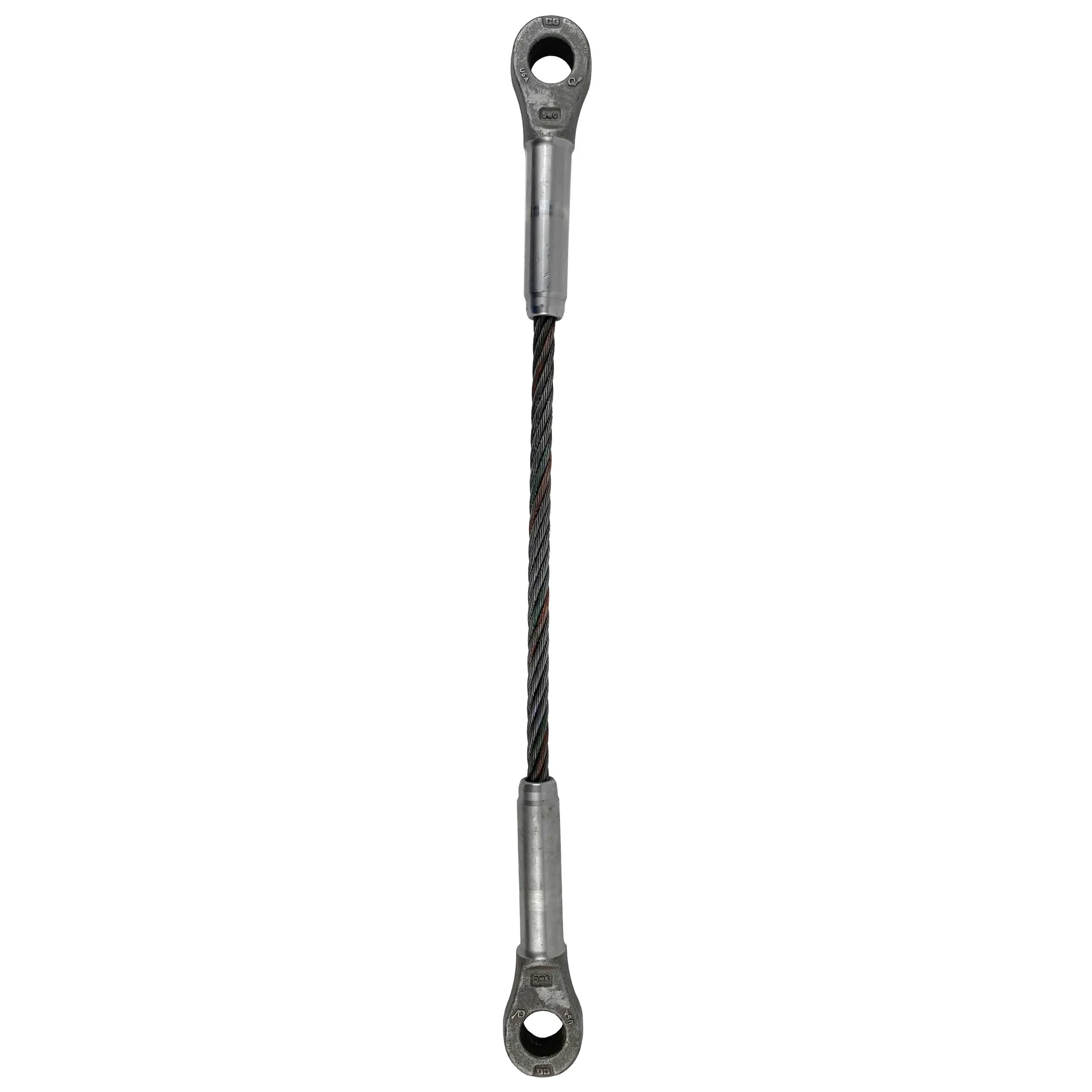 1-1/4" x 20' Closed and Closed Swage Socket Wire Rope Sling