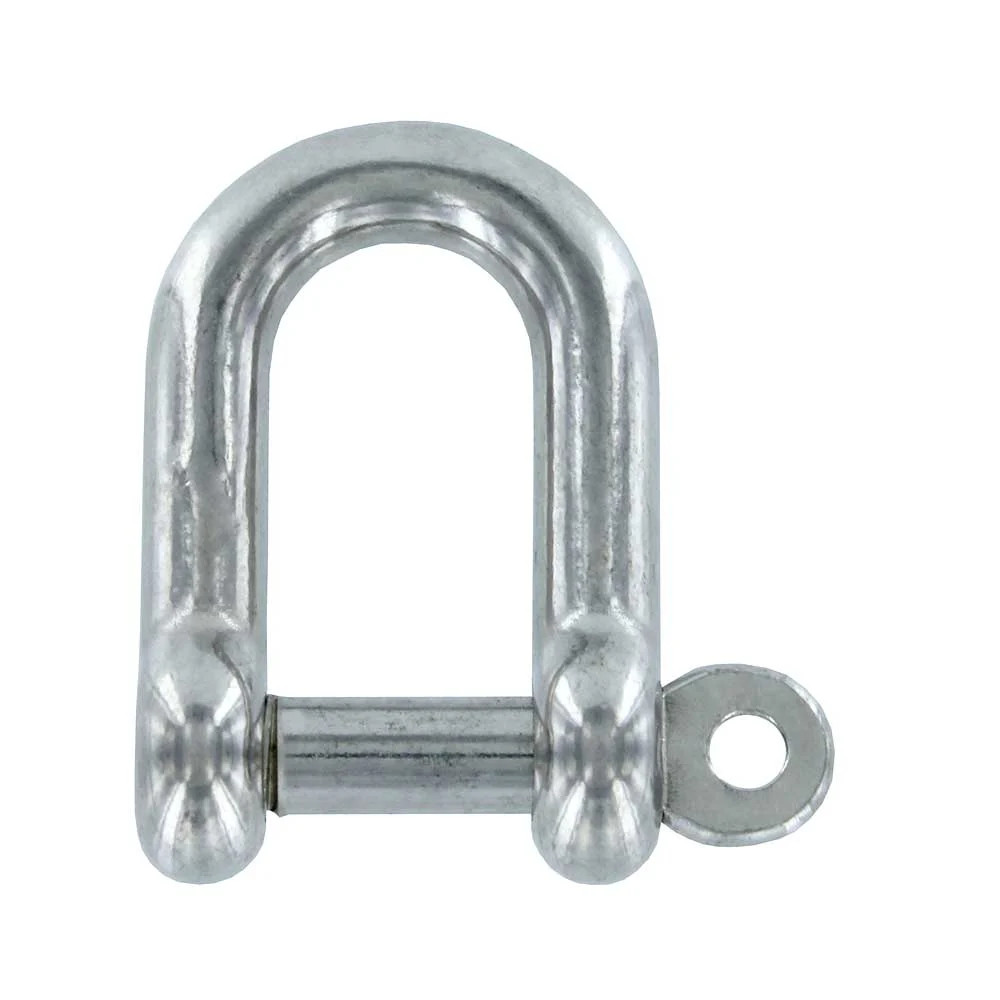 1/2" Captive Pin D Shackle Stainless Steel