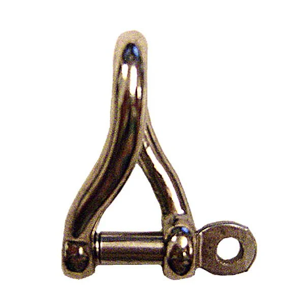 1/2" Screw Pin Twisted Shackle Stainless Steel
