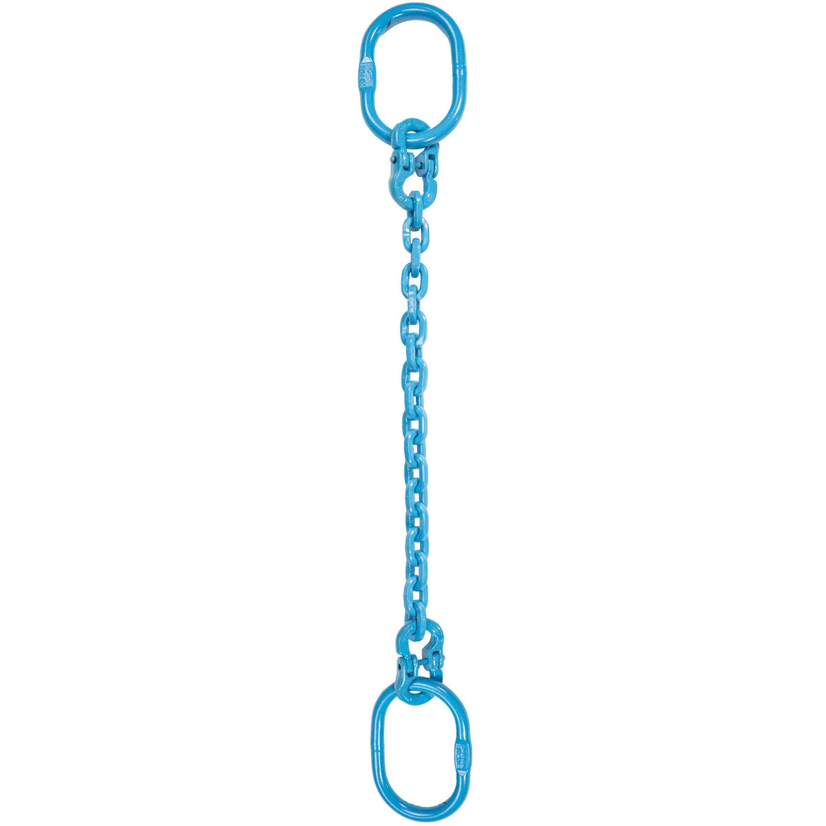 1/2" x 12' Pewag Single Leg Chain Sling w/ Oblong Master Links - Grade 120