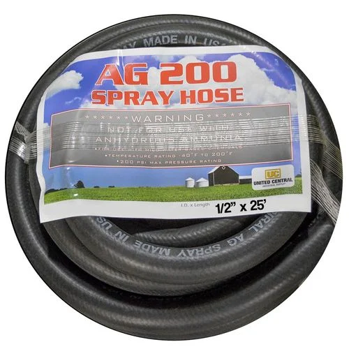 1/2" x 25' Pre-Cut Black Sprayer Hose