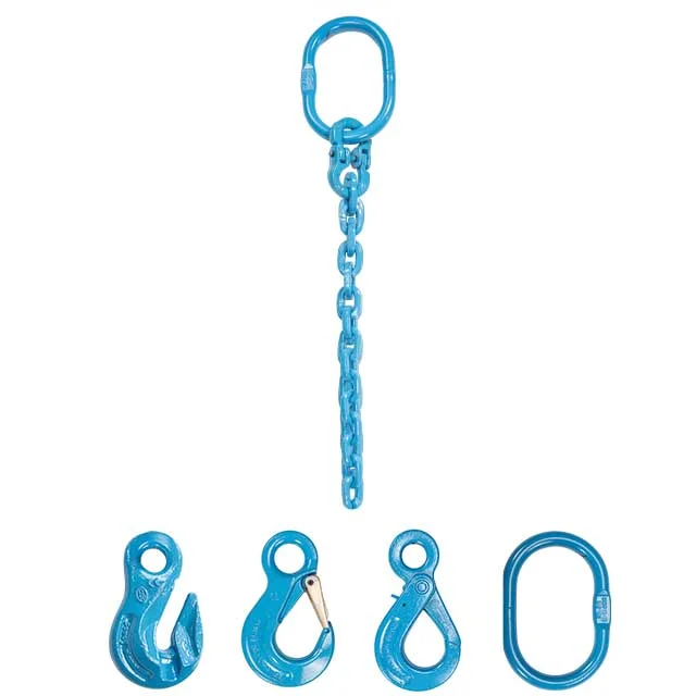 1/2" x 3' Pewag Single Leg Chain Sling w/ Grab Hook - Grade 120