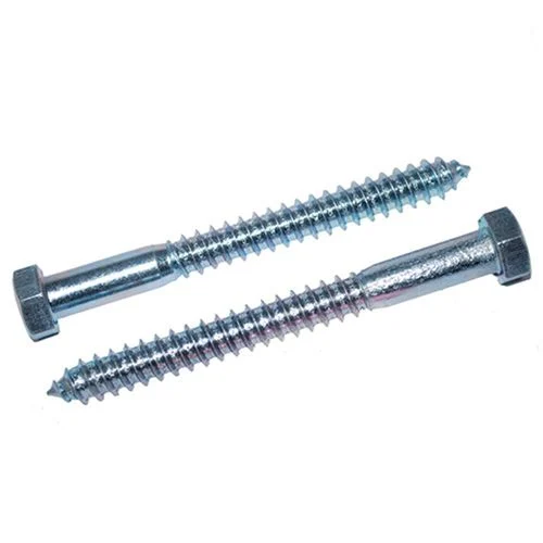 1/2" X 5" Hex Lag Screw Zinc (2/ Bag)