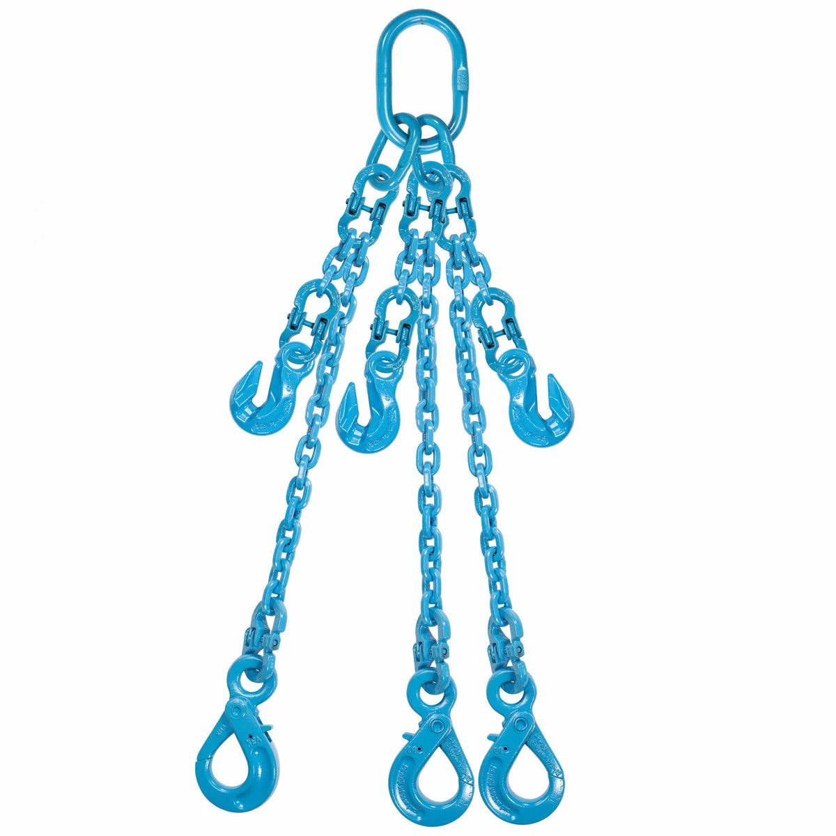 1/2" x 5' PewagAdjustable 3 Leg Chain Sling w/ Self-Locking Hooks - Grade 120