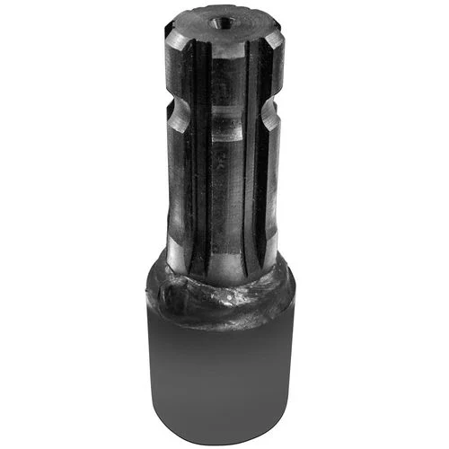1-3/8" x 6 Spline x 1" Round, Set Screw Type PTO Adapter with 1/4" Keyway
