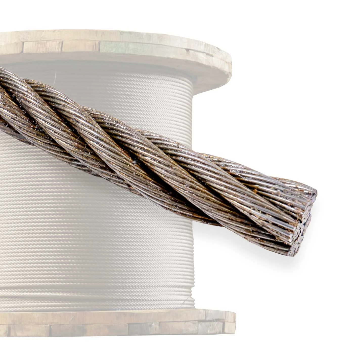 1/4" 6x19 Bright Wire Rope - EIPS FC | 5,000' Coil