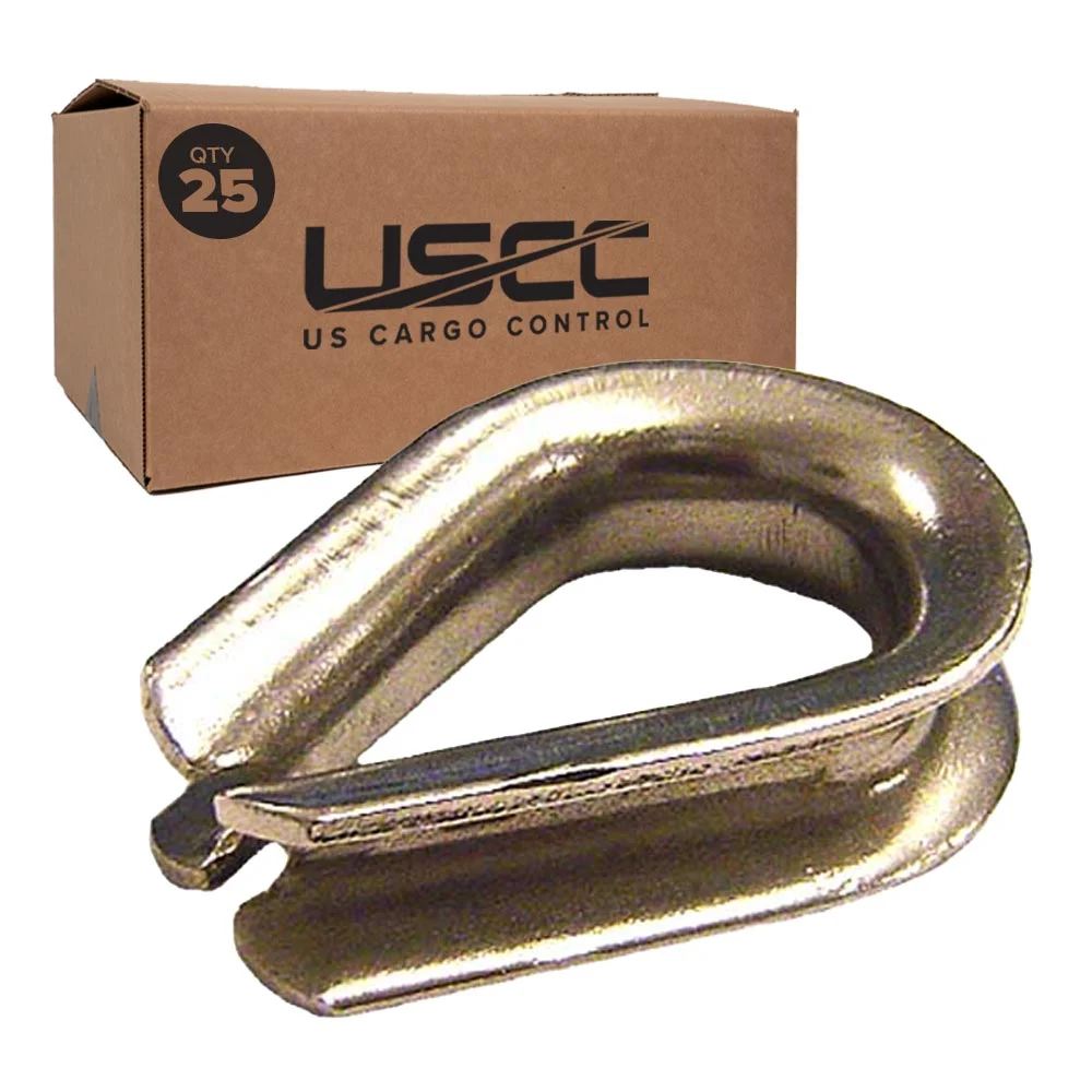 1/4" Stainless Steel Thimble | Type 304 - Heavy-Duty | 25-Pack