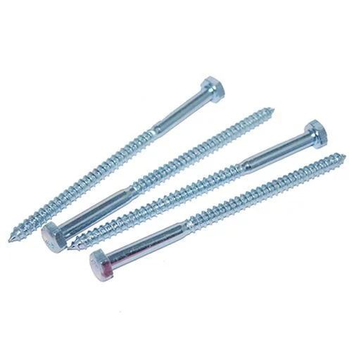 1/4" X 4-1/2" Hex Lag Screw Zinc (4/ Bag)