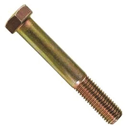 1"-8 X 3" Grade 8 Yellow Zinc Plated Hex Head Bolt (Sold Per Pound)