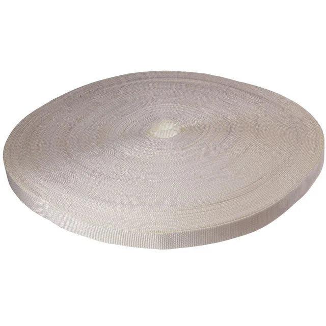 1" x 300' 4.5K Polyester Cargo Webbing - White