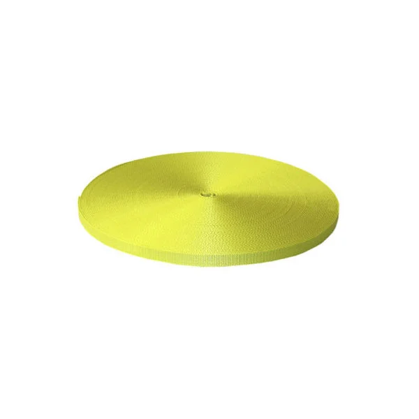 1" x 300' 7K Nylon Webbing - Yellow (Economy)