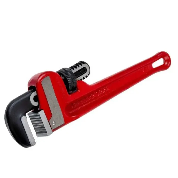 10“ Heavy-Duty Straight Cast-Iron Pipe Wrench - Case of 6
