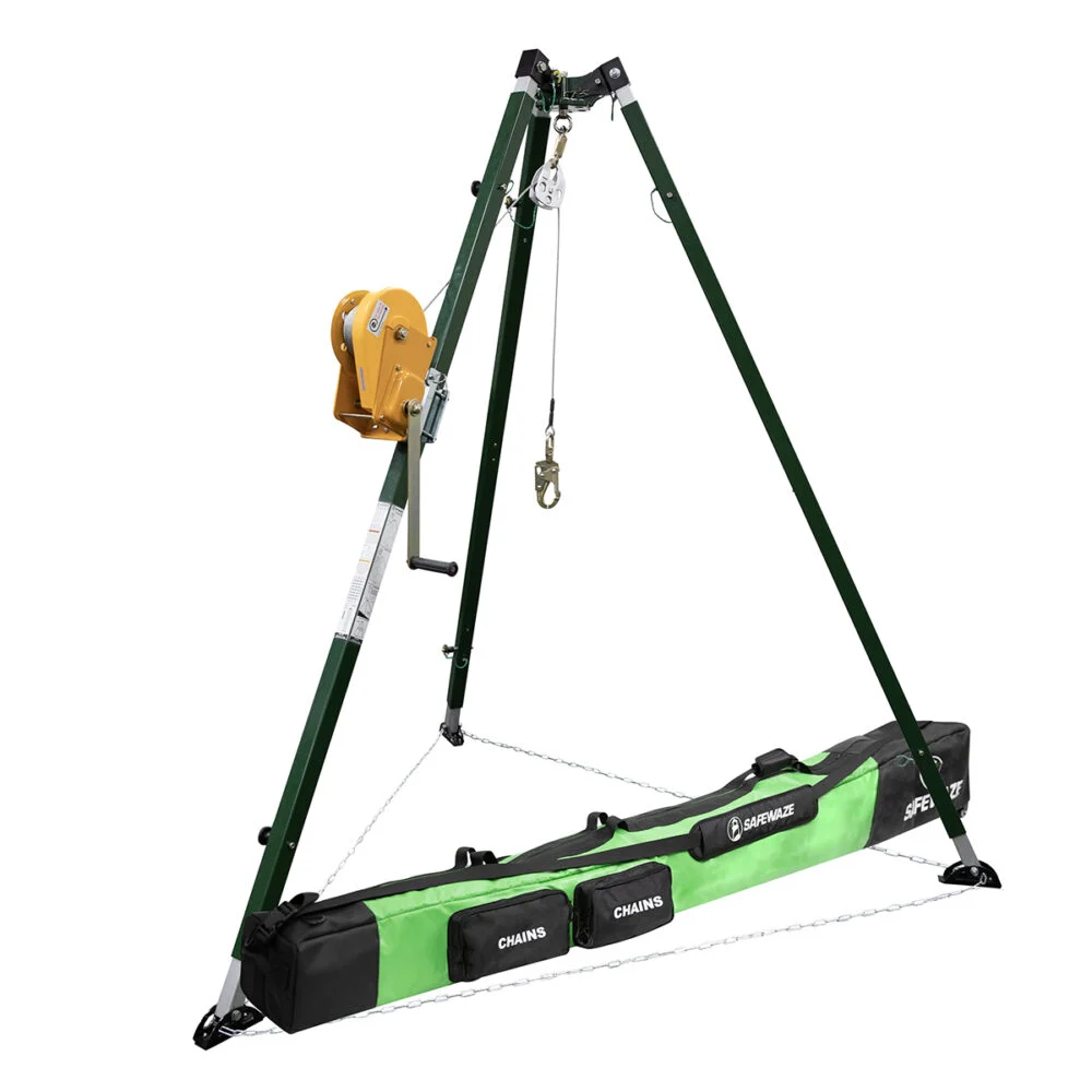 10′ Tech Tripod Kit: 65′ Material Winch
