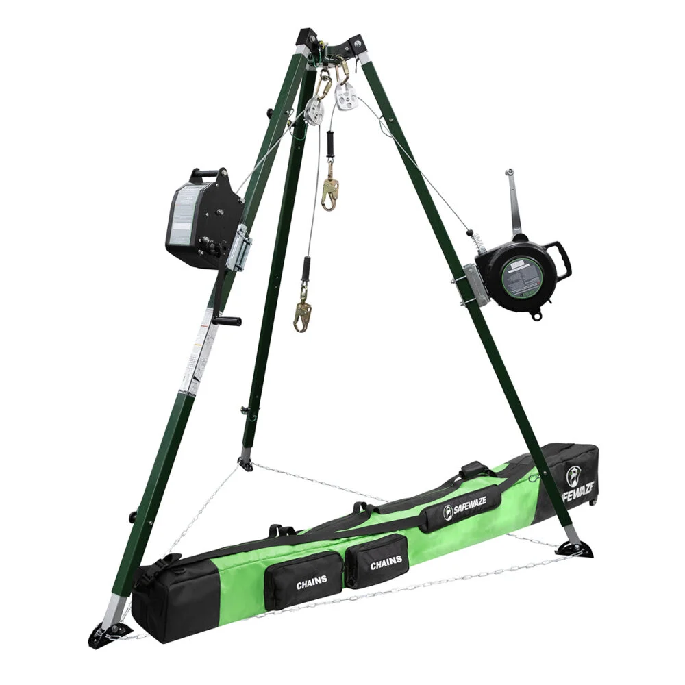 10′ Tech Tripod Kit: 65′ Personnel Winch, 65′ 3-Way