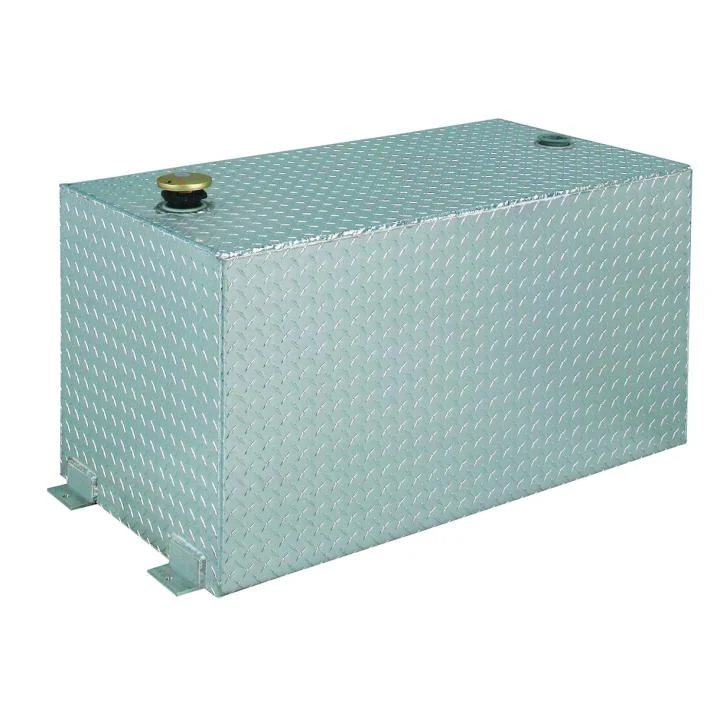 100 Gallon Rectangular Aluminum Liquid Transfer Tank for Trucks