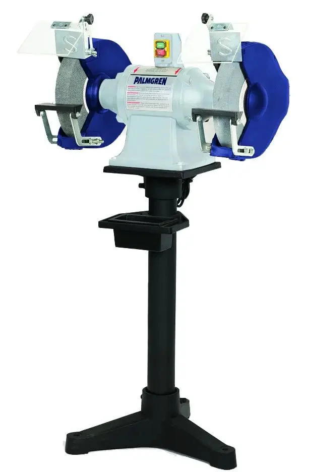 12" 2HP 220V, 1PH grinder w/pedestal stand & dust collection