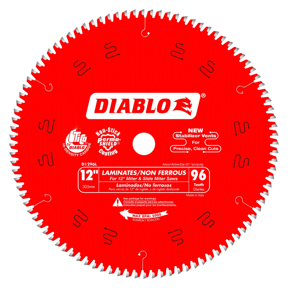 12 in. x 96 Tooth Laminate / Aluminum Saw Blade - 4 per Order