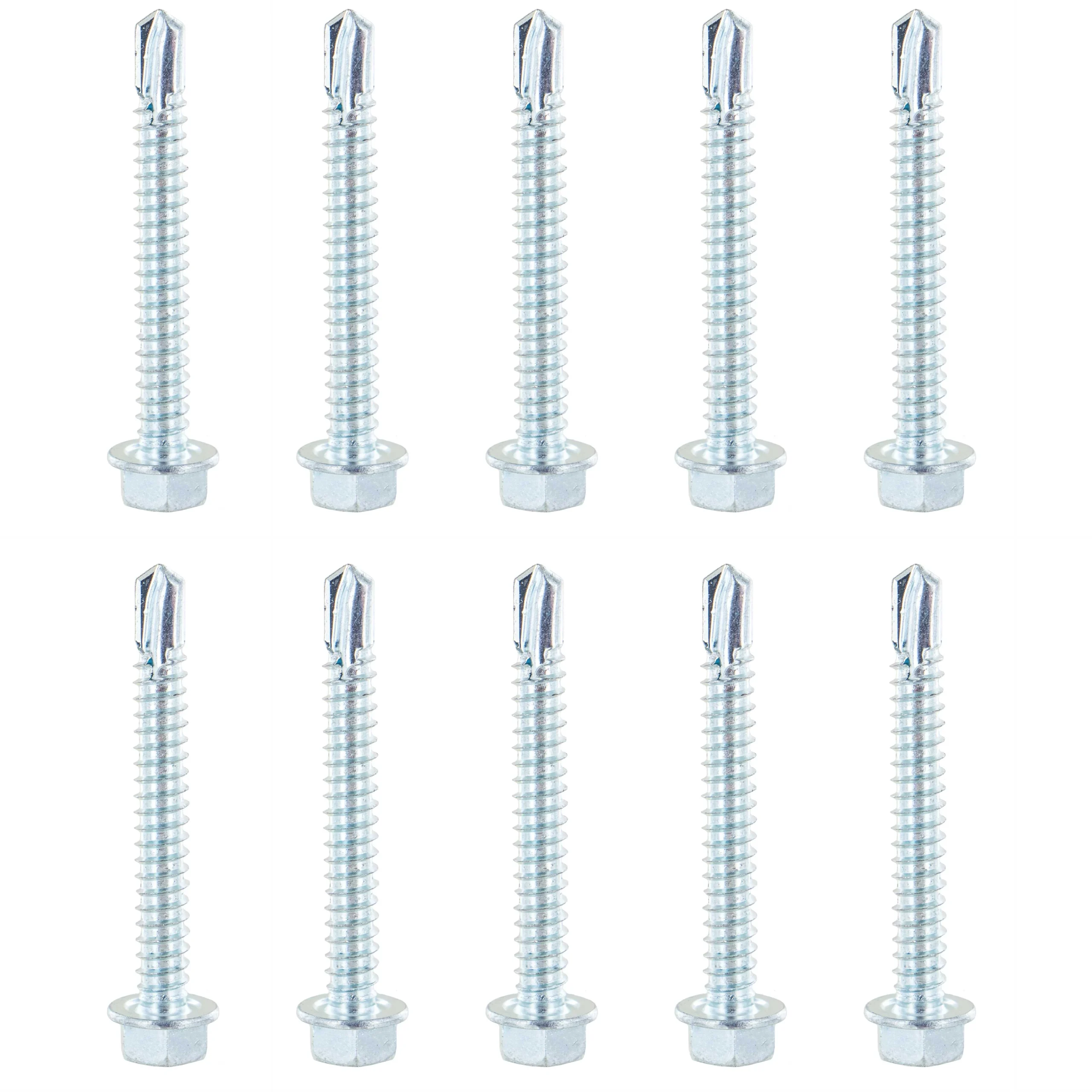#14 2" E-Track Hex Screw Pack w/ Self Drilling Tip (10 pk)