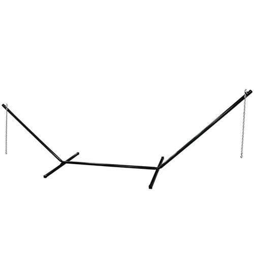 15' Steel Black Hammock Stand