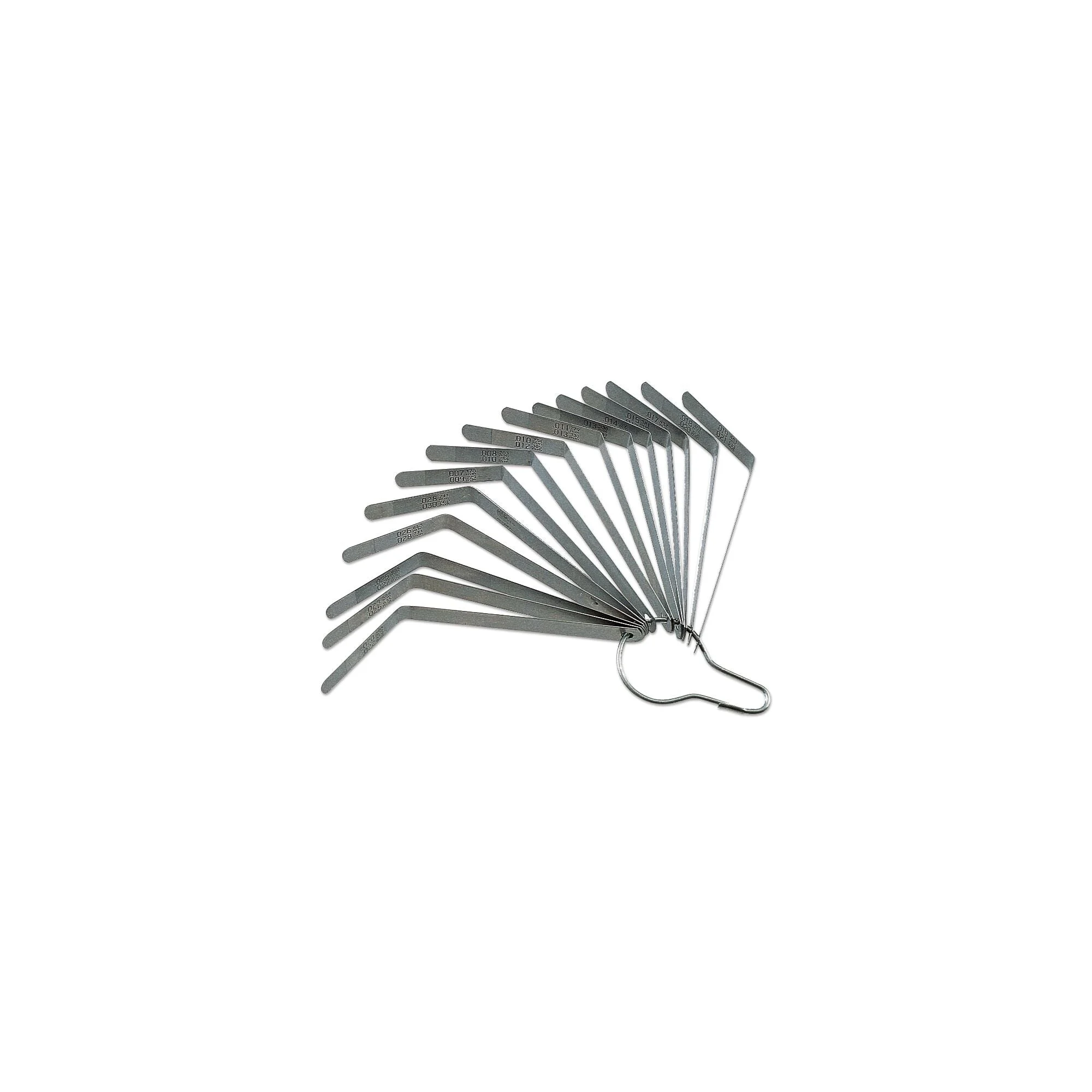 15-Blade Valve Lash Feeler Gauge Set