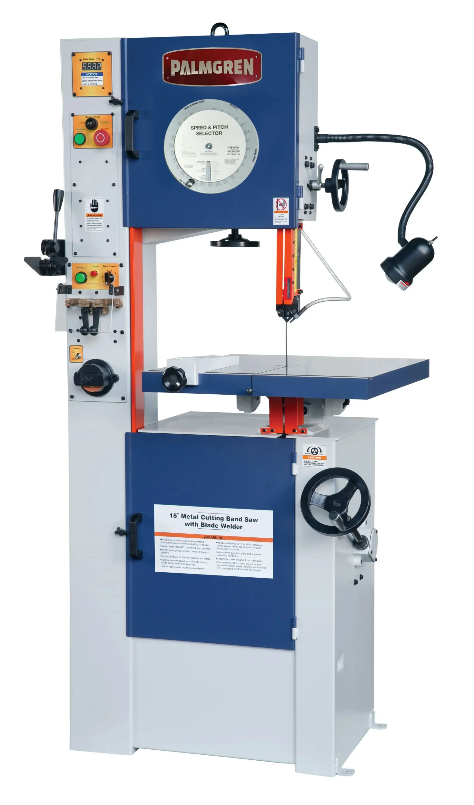 15" Variable Speed Vertical Band Saw W/Welder