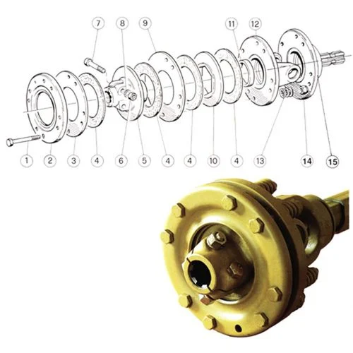 1705005 HUB 1 3/8 X 6 SPL FOR FD1 & FDS