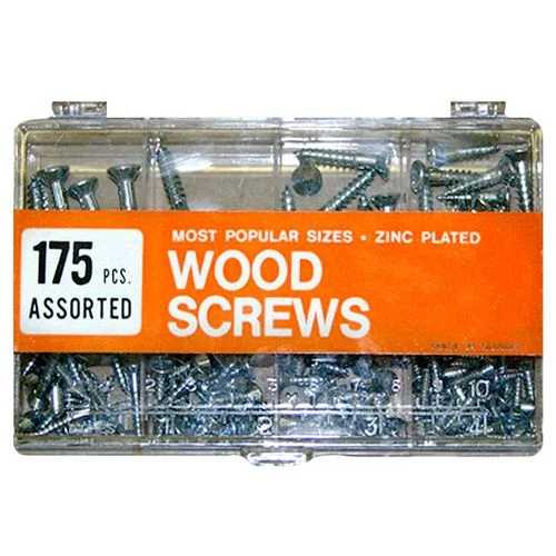 175 PIECE WOOD SCREW ASSORTMENT