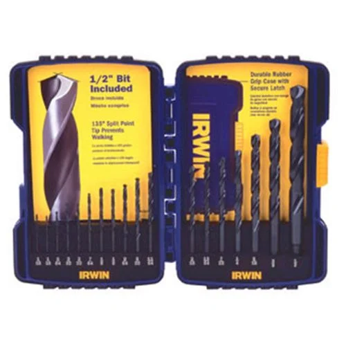 18 PC BLACK OXIDE,135° SPLIT POINT DRIL