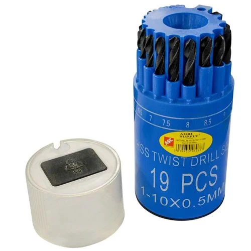19 PC METRIC DRILL BIT SET 1-10MM