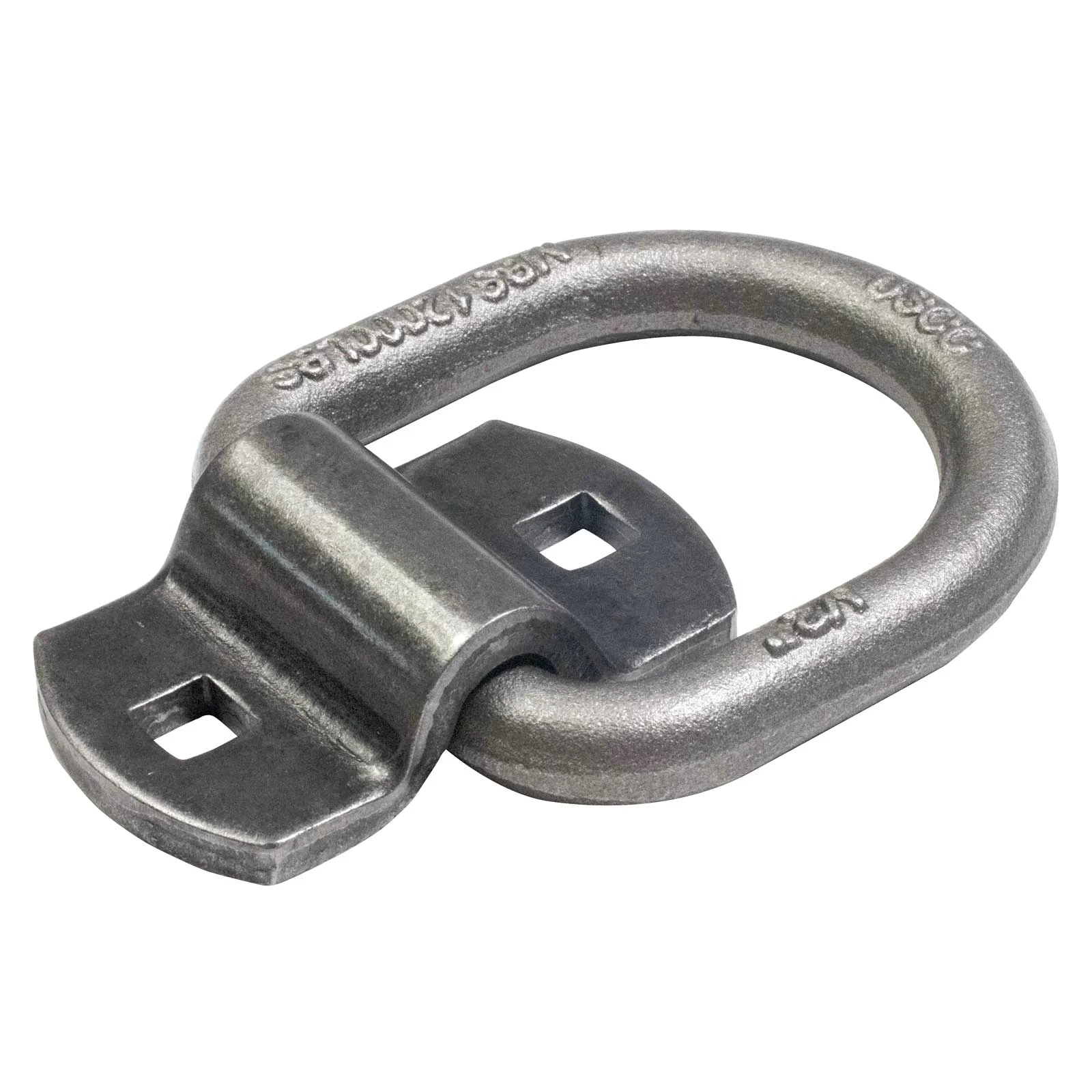 2-5/16" Bolt-On / Weldable D-Ring with Mounting Bracket - Unfinished - 12,000 lbs. BS