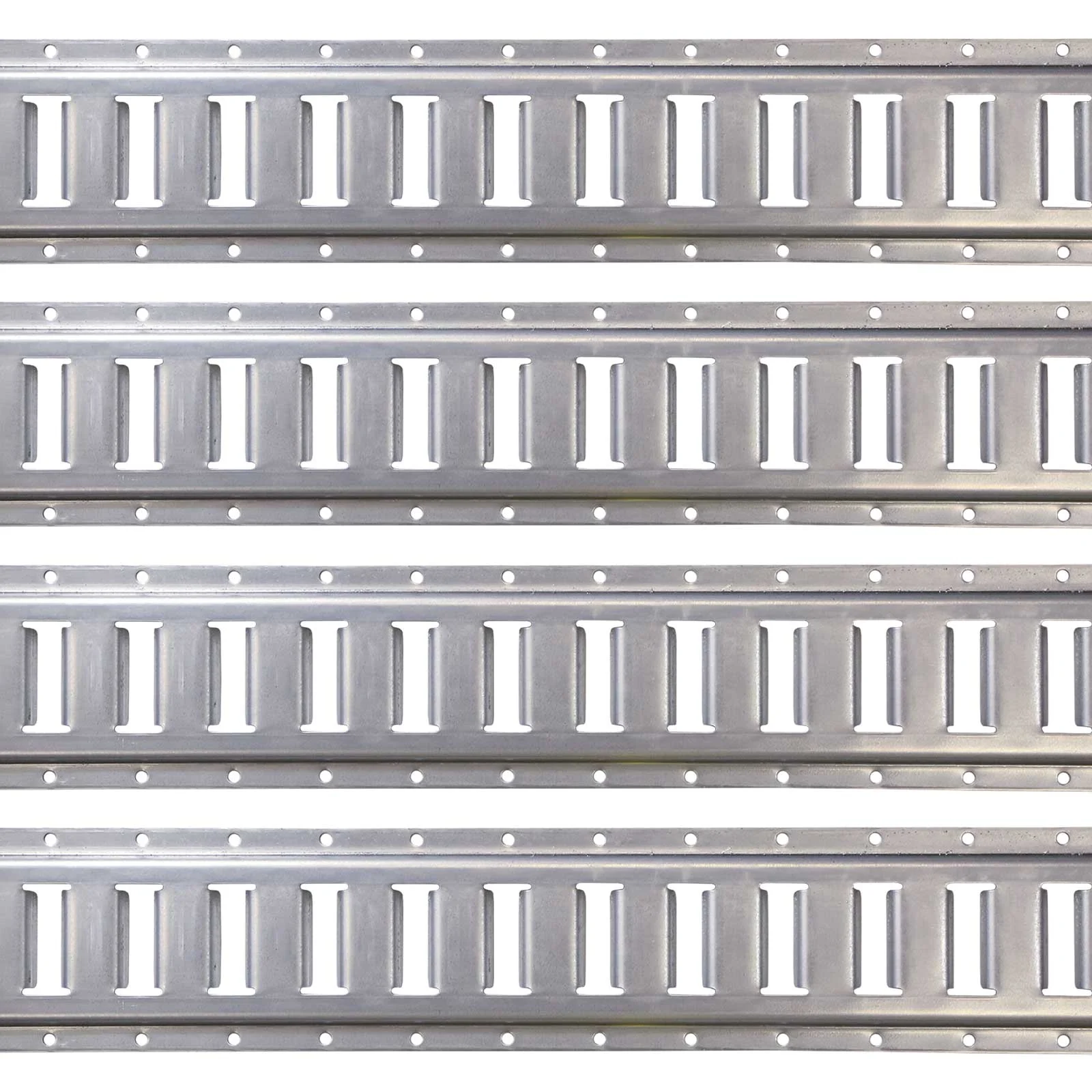 2' Horizontal Galvanized E Track (Box of 4)