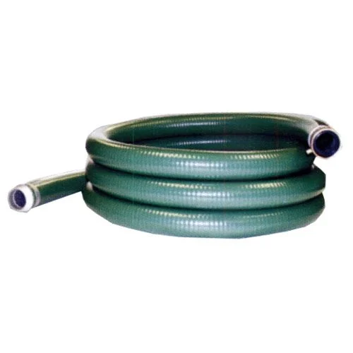 2" X 20 FT Long Standard Duty PVC Suction Hose With Alum Coupled Fittings