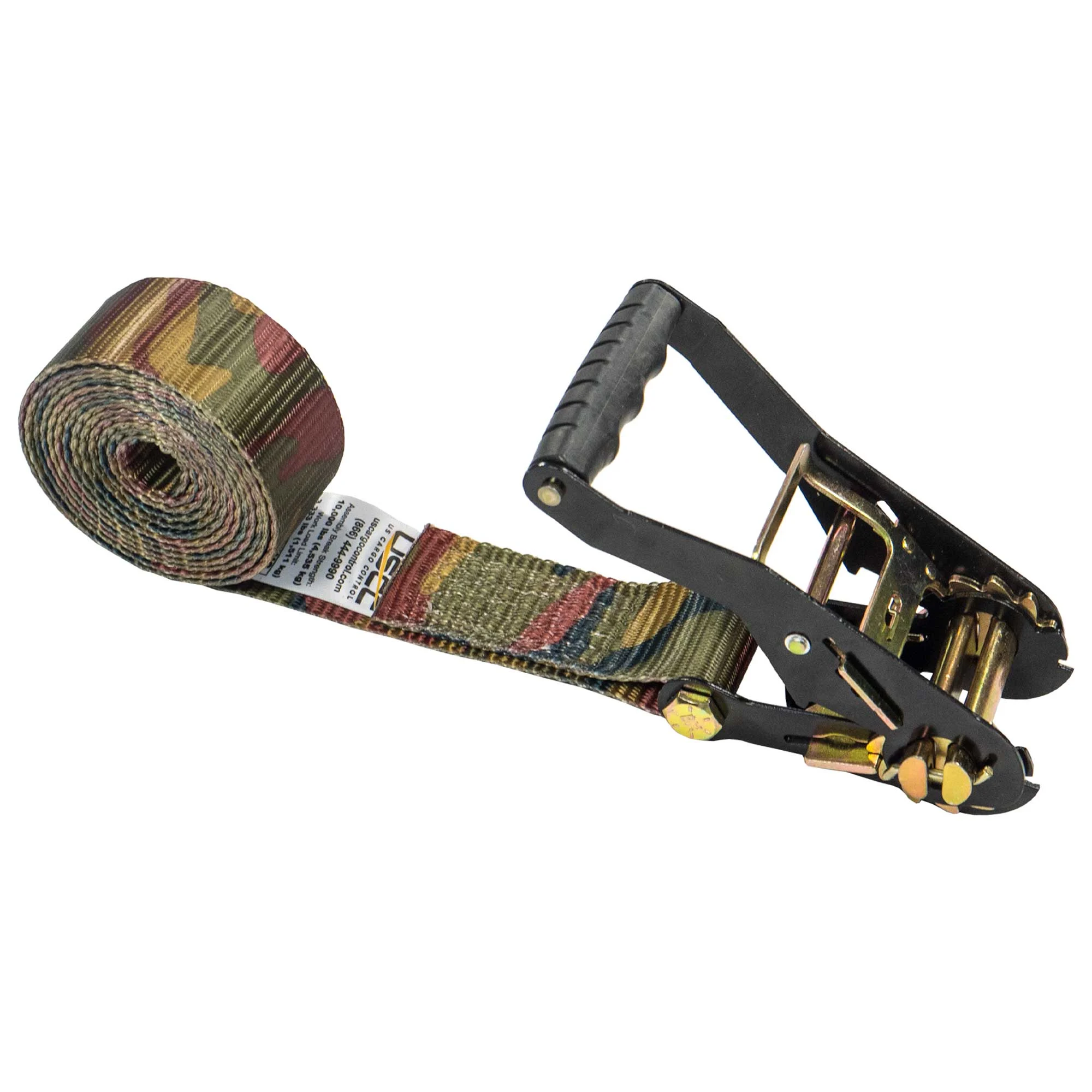 2" x 20' Heavy-Duty Endless Camo Ratchet Strap