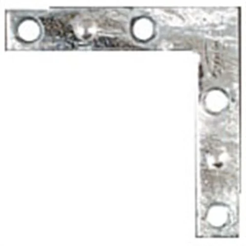 2" x 3/8" Galvanized Flat Corner Braces (4 pack)