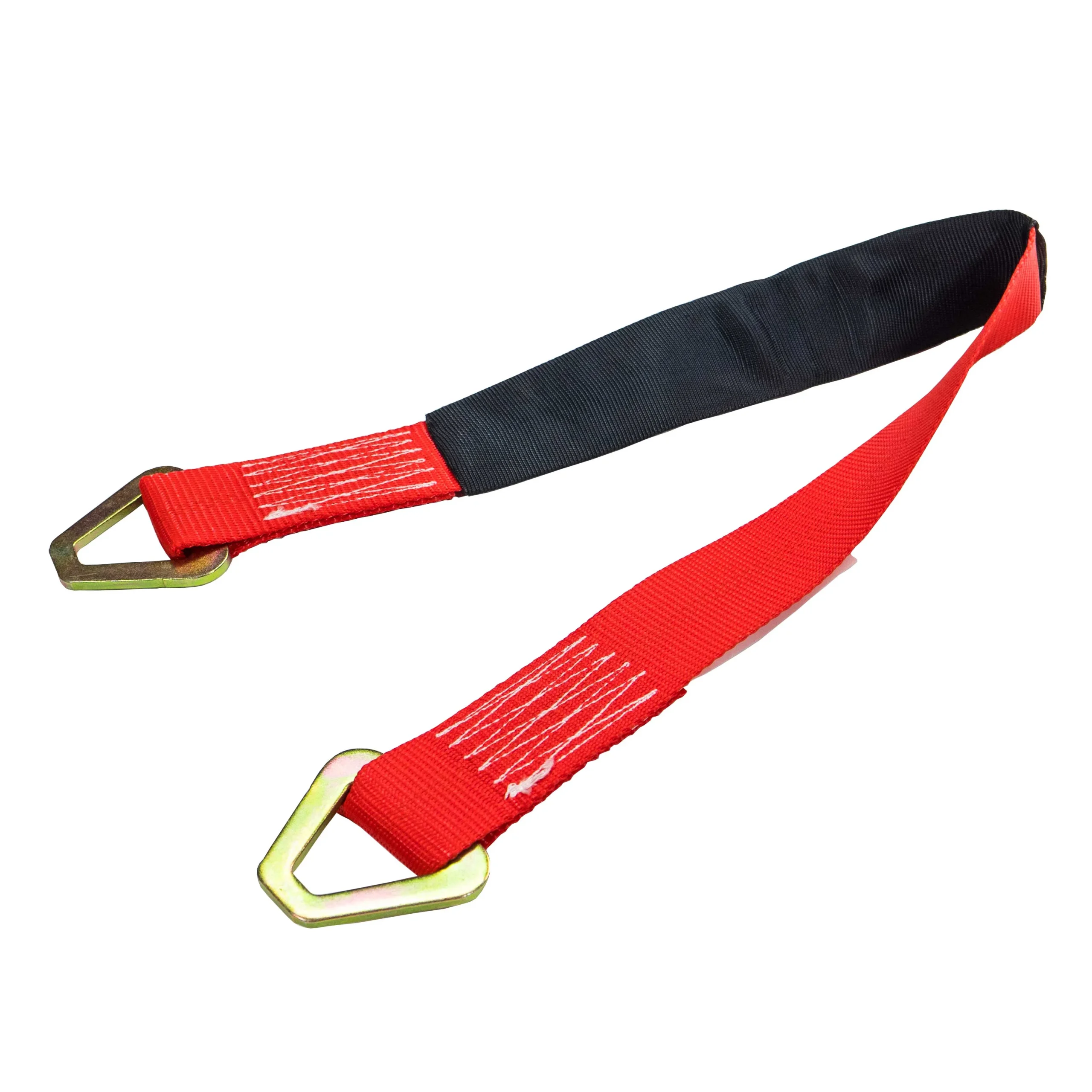 2" x 3' Red Axle Strap w/ 2" Stamped D-Rings