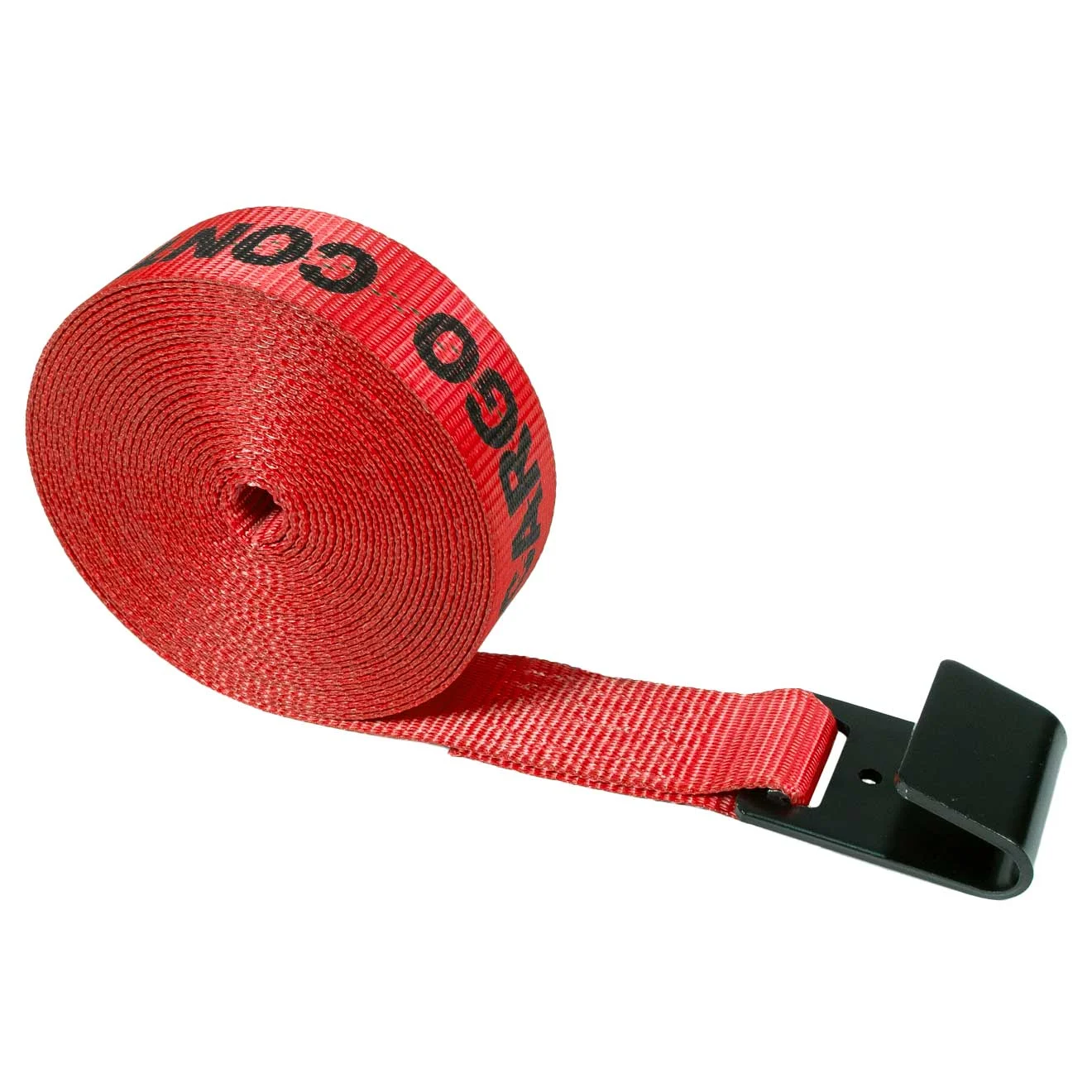 2" x 30' Winch Strap with Flat Hook | Red