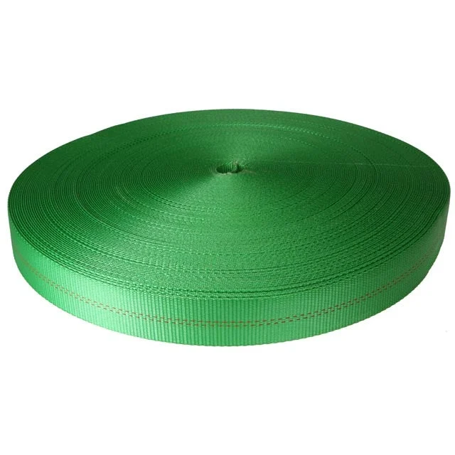 2" x 300' 12K Polyester Cargo Webbing - Green