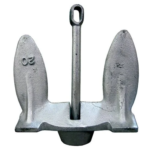 20 Lb. Navy Anchor Silver Painted