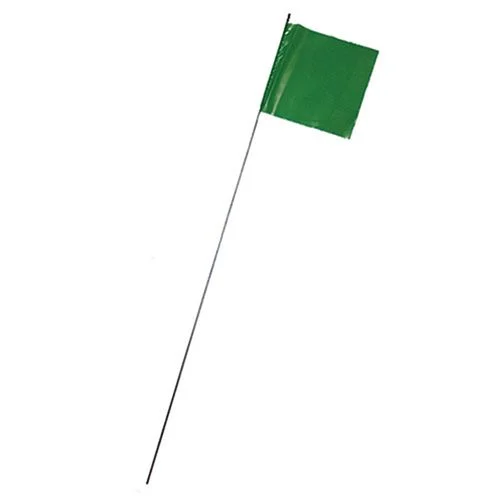 21" GREEN 4 X 4 MARKING FLAGS