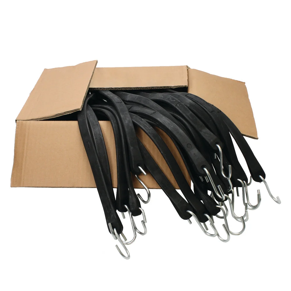 21" Rubber Tarp Straps (Box of 50) - Natural Rubber