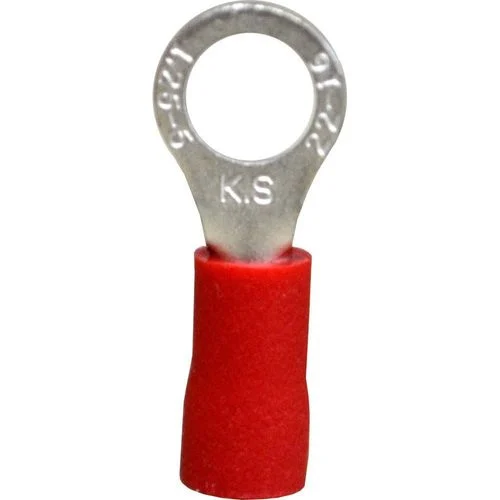 #22-#16 AWG Vinyl-Insulated Ring Terminals (8 to 10 AWG Stud) 22 pack