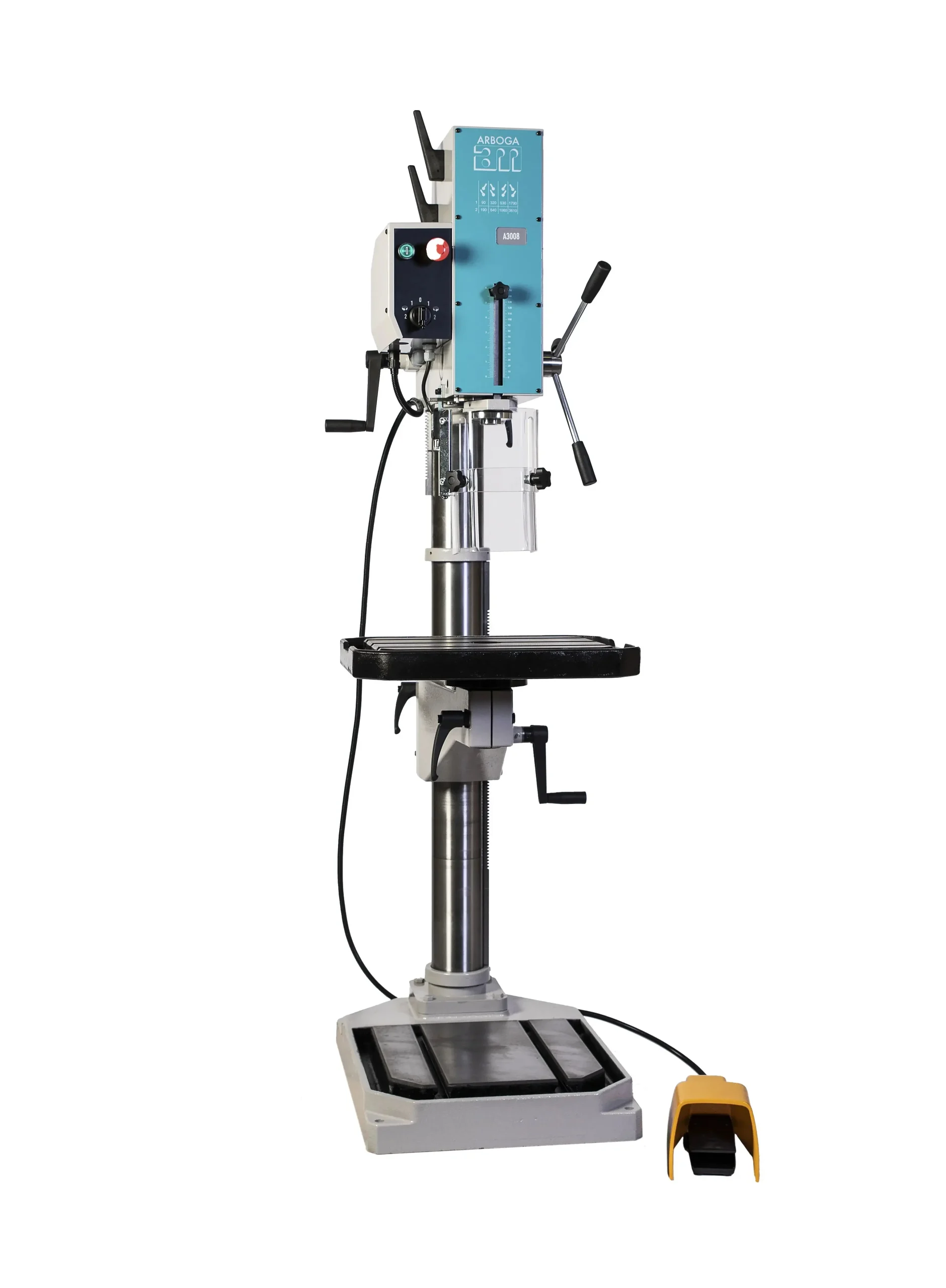 26" Gear Head Drill Press with Foot Reversing Switch (230V 3 Phase)
