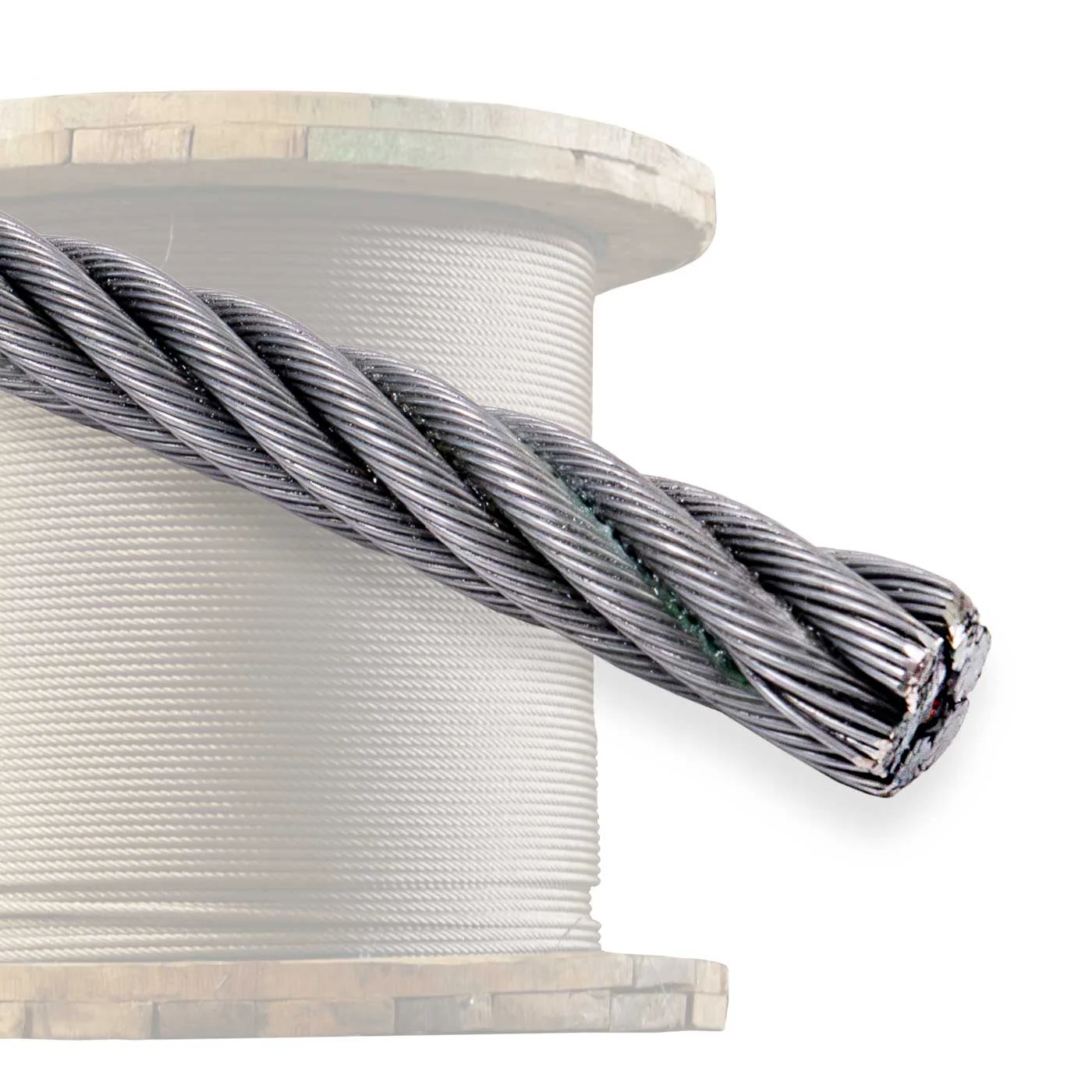 3/4" 6x37 Bright Wire Rope - EIPS FC | 2,500' Coil