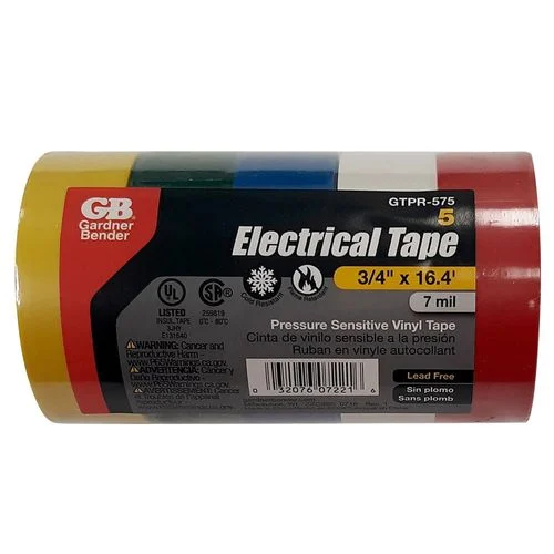 3/4 in. x 12 ft. Electrical Tape (5 Pack)