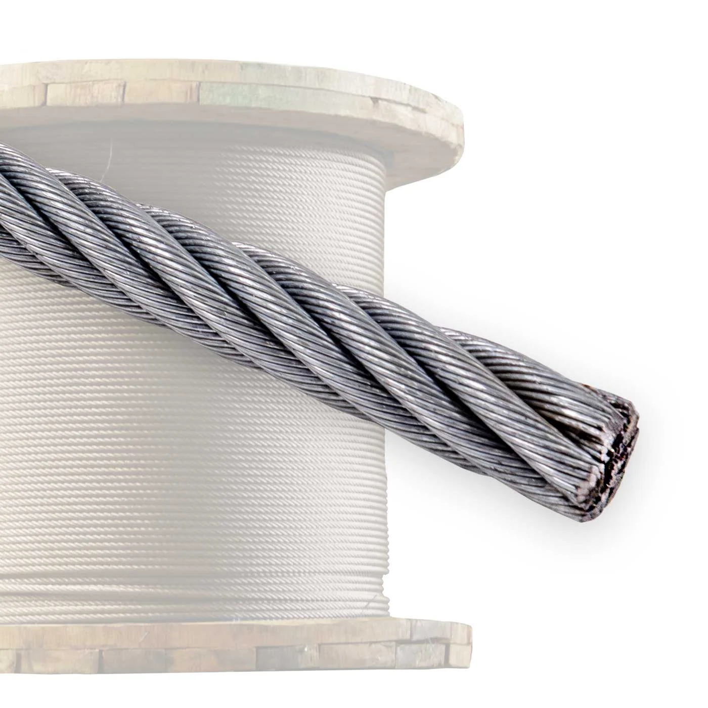 3/8" 6x37 Galvanized Wire Rope - EIPS IWRC | 5,000' Coil