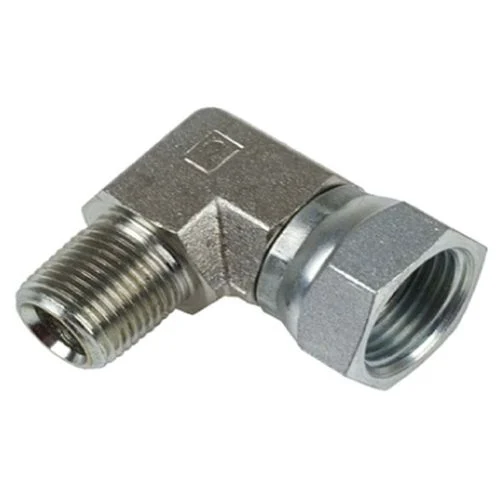 3/8" MPT x 1/2" FPT Swivel Hydraulic Adapter, 1501-06-08F