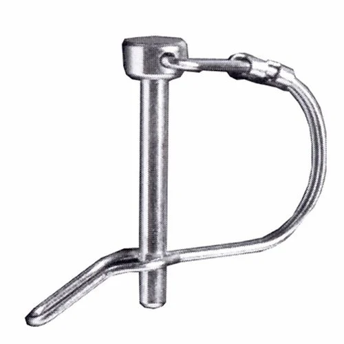 3/8" x 1-3/4" Zinc Round Single Wire Tab Lock Pin